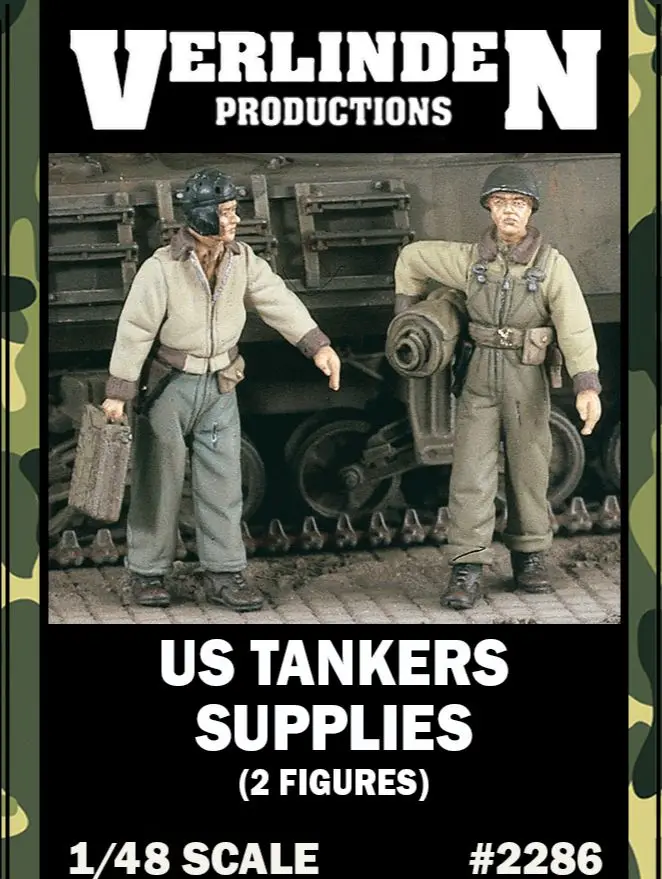 1/48 американские танкеры времен Второй мировой войны с принадлежностями (2 фигурки/набор) VERLINDEN # 2286 Наборы смолы в разобранном виде, неокрашенные
1/48 американские танкеры времен Второй мировой войны с принадлежностями (2 фигурки/набор) VERLINDEN # 2286 Наборы смолы в разобранном виде, неокрашенные