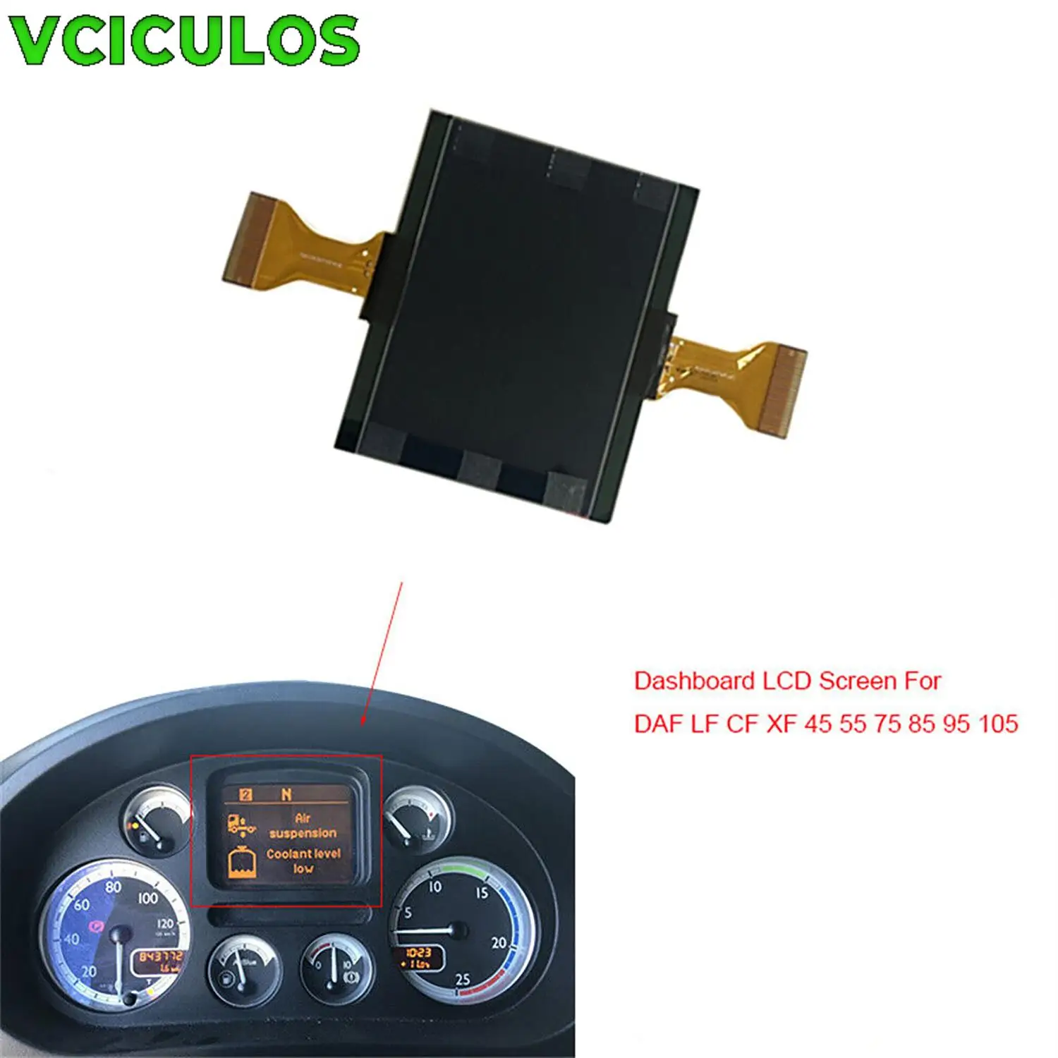 LCD Dashboard Display Screen For DAF TRUCK Cluster For LF/ CF/ XF 45/55/75/85/95 5010595267 Car Accessories Replacement Parts
LCD Dashboard Display Screen For DAF TRUCK Cluster For LF/ CF/ XF 45/55/75/85/95 5010595267 Car Accessories Replacement Parts