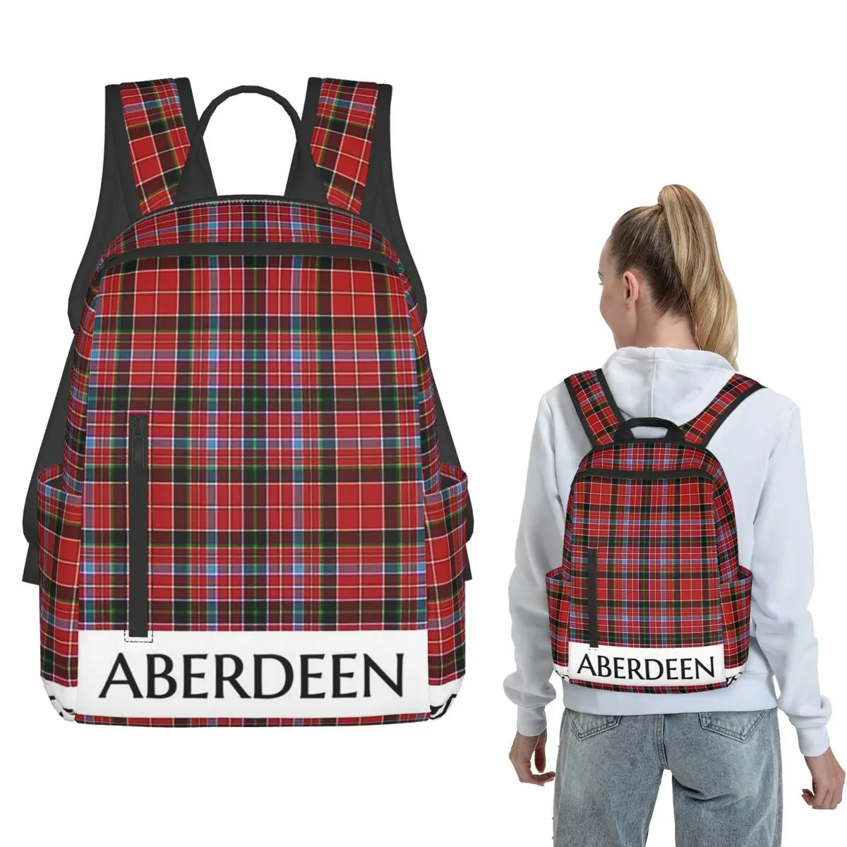 Aberdeen Scotland District Tartan Backpack Large Capacity Boys Girls BookBag School Bag Shoulder Bags for Men Women
Aberdeen Scotland District Tartan Backpack Large Capacity Boys Girls BookBag School Bag Shoulder Bags for Men Women