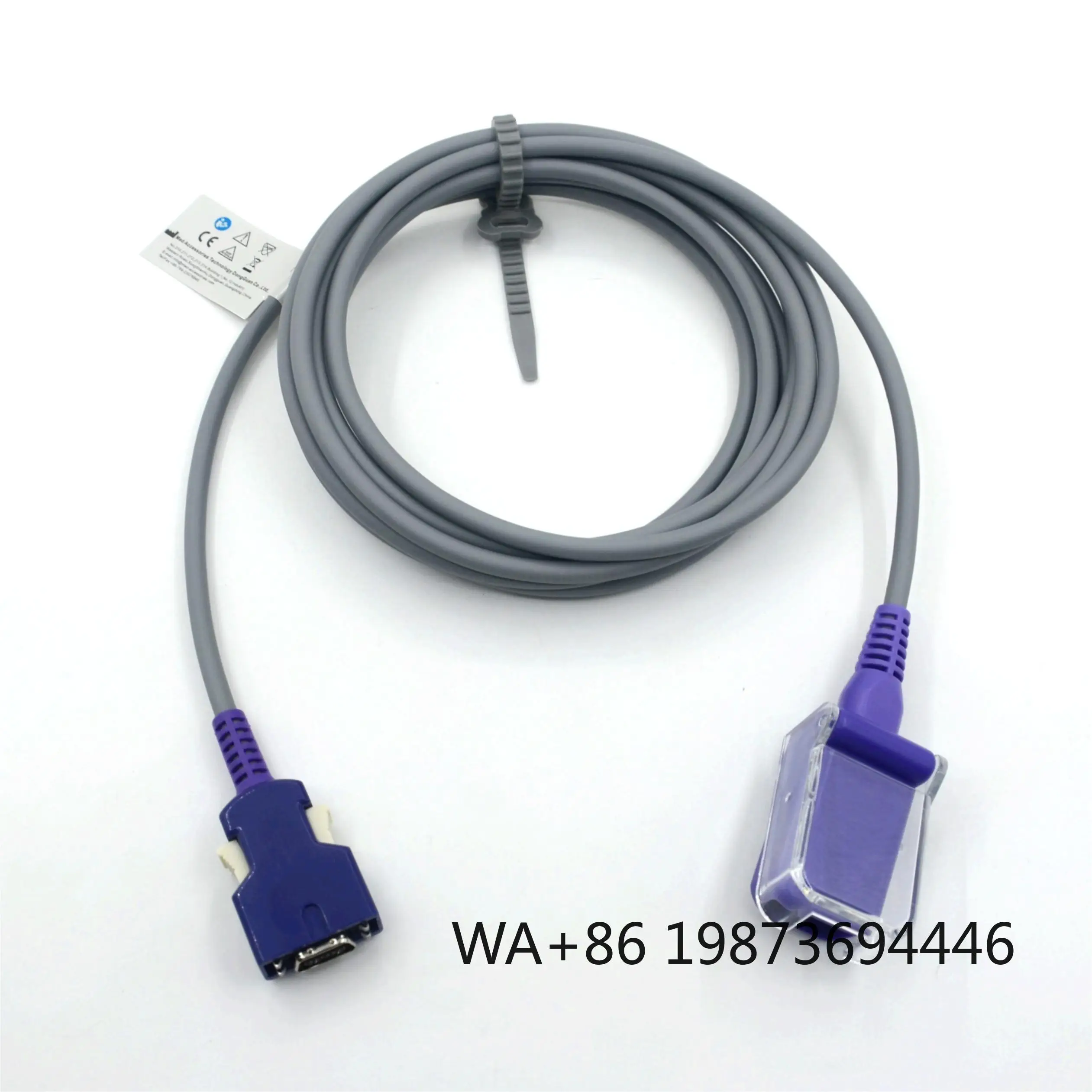 Medical Accessories Reusable SpO2 Extension Cable with Monitor Adapter Interface
Medical Accessories Reusable SpO2 Extension Cable with Monitor Adapter Interface