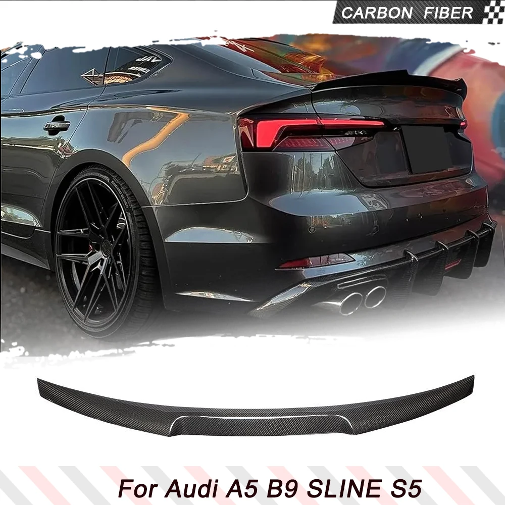 For Audi A5 Sline S5 Sedan B9 2017-2022 Carbon Fiber Car Rear Trunk Boot Lip Wing Lip Spoiler Car Rear Trunk Racing Spoiler Wing
For Audi A5 Sline S5 Sedan B9 2017-2022 Carbon Fiber Car Rear Trunk Boot Lip Wing Lip Spoiler Car Rear Trunk Racing Spoiler Wing