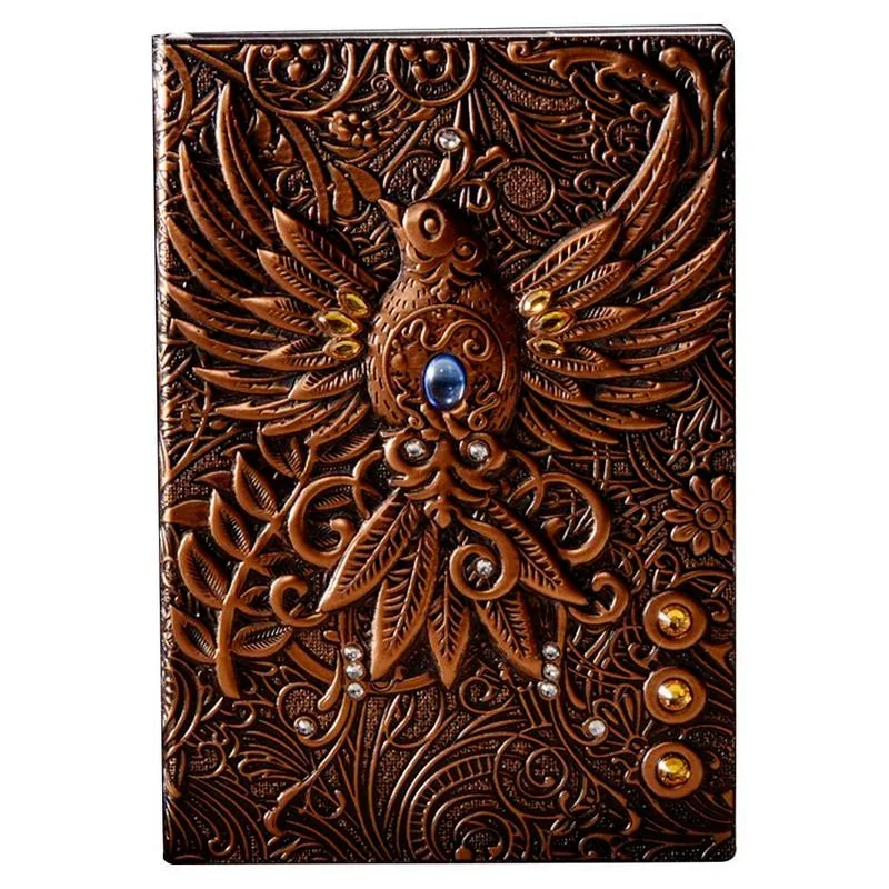 A5 Vintage Three-dimensional Relief Notepad Retro The Phenix Long Life Bird Theme Lined Paper NoteBook Office Supplies
A5 Vintage Three-dimensional Relief Notepad Retro The Phenix Long Life Bird Theme Lined Paper NoteBook Office Supplies