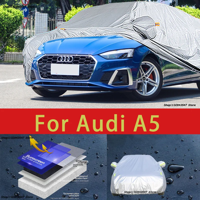 Автомобильный защитный чехол для AUDI A5, защита краски автомобиля, Солнцезащитная теплоизоляционная водонепроницаемая пленка для автомобильной одежды
Автомобильный защитный чехол для AUDI A5, защита краски автомобиля, Солнцезащитная теплоизоляционная водонепроницаемая пленка для автомобильной одежды