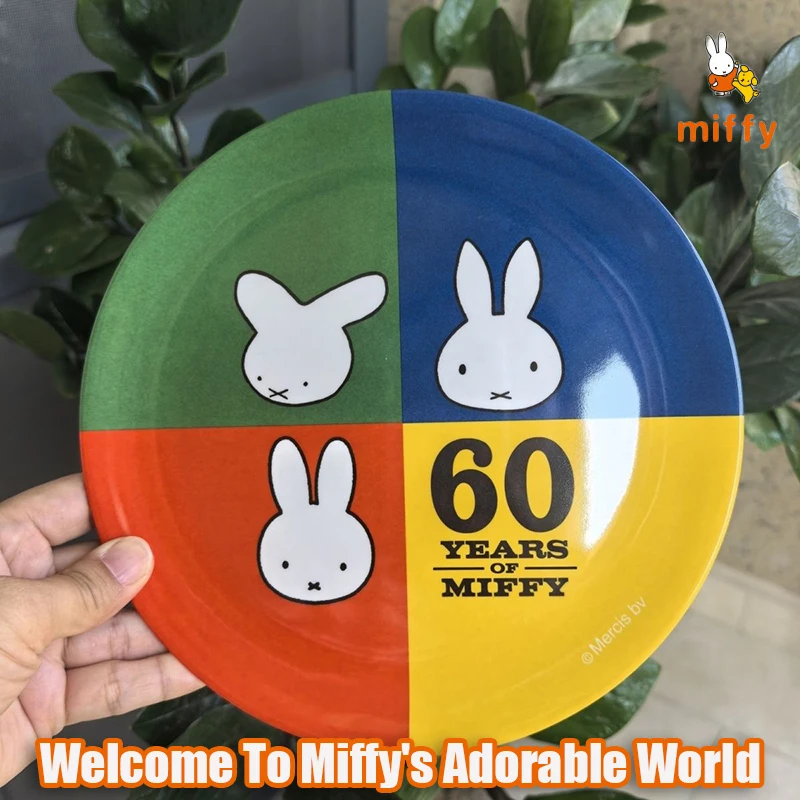 Kawaii Miffy Plate 60th Anniversary Creative Cartoon Home Tableware Fruit Dim Sum Plates Anime Kitchen Accessories Perfect Gifts
Kawaii Miffy Plate 60th Anniversary Creative Cartoon Home Tableware Fruit Dim Sum Plates Anime Kitchen Accessories Perfect Gifts