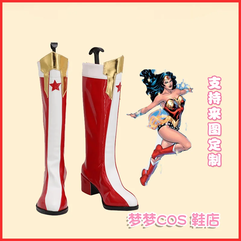 Wonder Косплей Женская обувь Дианы Супергерой Звезда Хэллоуин Рождественская вечеринка Ролевые игры Сапоги из искусственной кожи
Wonder Косплей Женская обувь Дианы Супергерой Звезда Хэллоуин Рождественская вечеринка Ролевые игры Сапоги из искусственной кожи