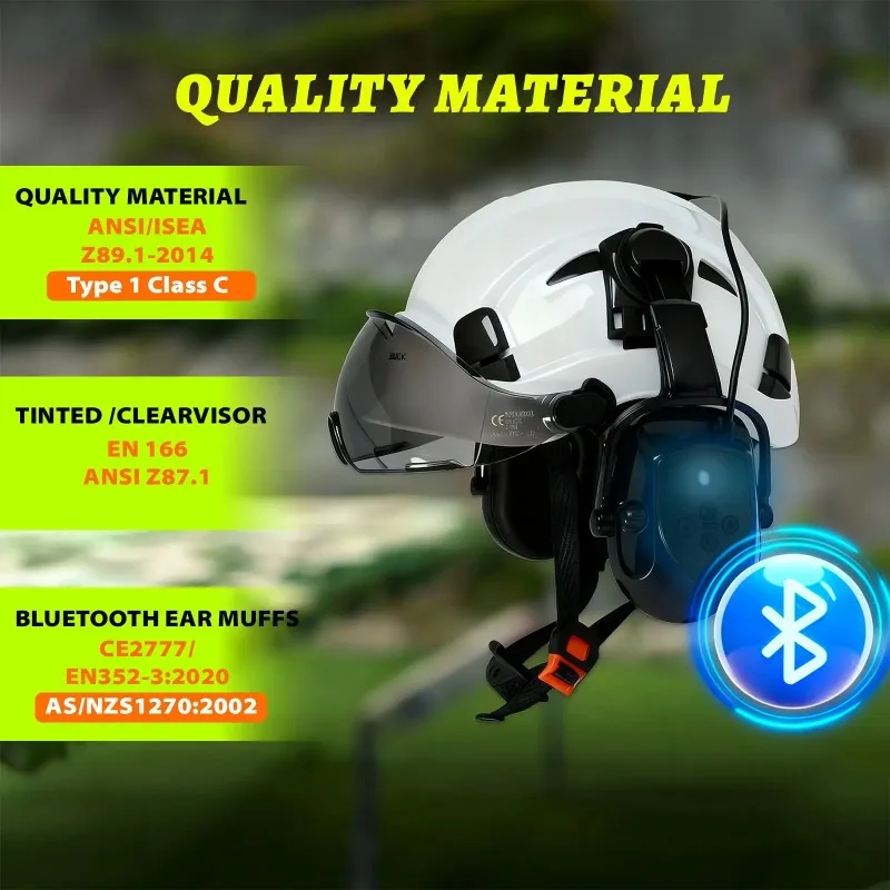 Genuine Professional Bluetooth Call Noise Protection Helmet, Outdoor Security Headset Hat
Genuine Professional Bluetooth Call Noise Protection Helmet, Outdoor Security Headset Hat