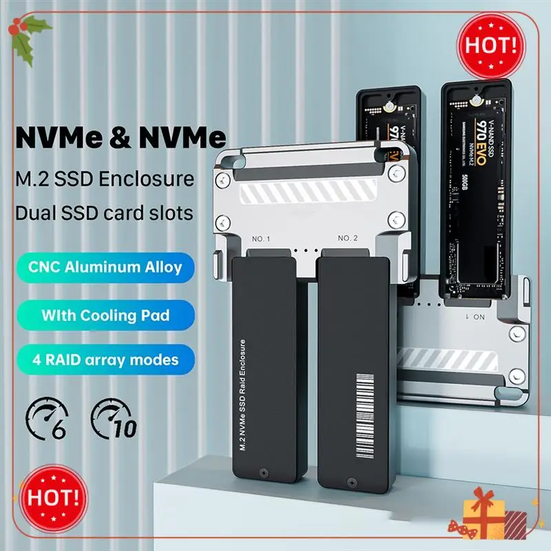 Корпус Durable-M.2 NVME SSD с двумя отсеками для дисков для M2 Nvme 2230 2242 2260 2280 Type-C USB 3.2 Gen2 Внешний жесткий чехол 20 Гбит/с
Корпус Durable-M.2 NVME SSD с двумя отсеками для дисков для M2 Nvme 2230 2242 2260 2280 Type-C USB 3.2 Gen2 Внешний жесткий чехол 20 Гбит/с