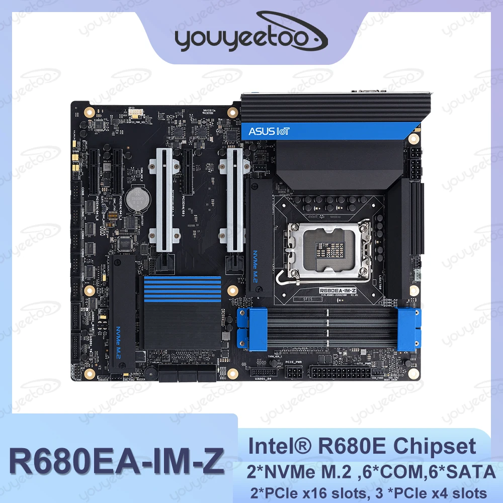 ASUS R680EA-IM-Z Industrial Motherboard ATX 14th Gen Intel Core CPUs LGA1700 R680E Chipset DDR5 128GB Quad LAN PCIe 5.0 SATA
ASUS R680EA-IM-Z Industrial Motherboard ATX 14th Gen Intel Core CPUs LGA1700 R680E Chipset DDR5 128GB Quad LAN PCIe 5.0 SATA