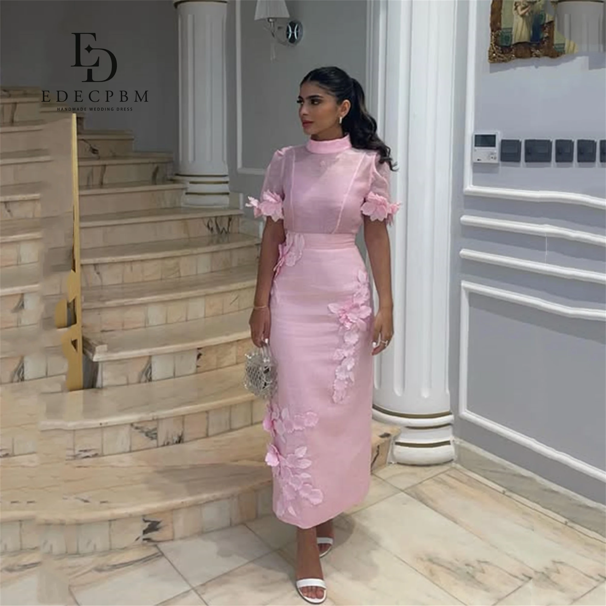 EDECPBM Dresses Gala Pink Luxurious Women's Evening Dresses for Special Occasions Customized 3D Flowers Short Sleeve Prom Dress
EDECPBM Dresses Gala Pink Luxurious Women's Evening Dresses for Special Occasions Customized 3D Flowers Short Sleeve Prom Dress