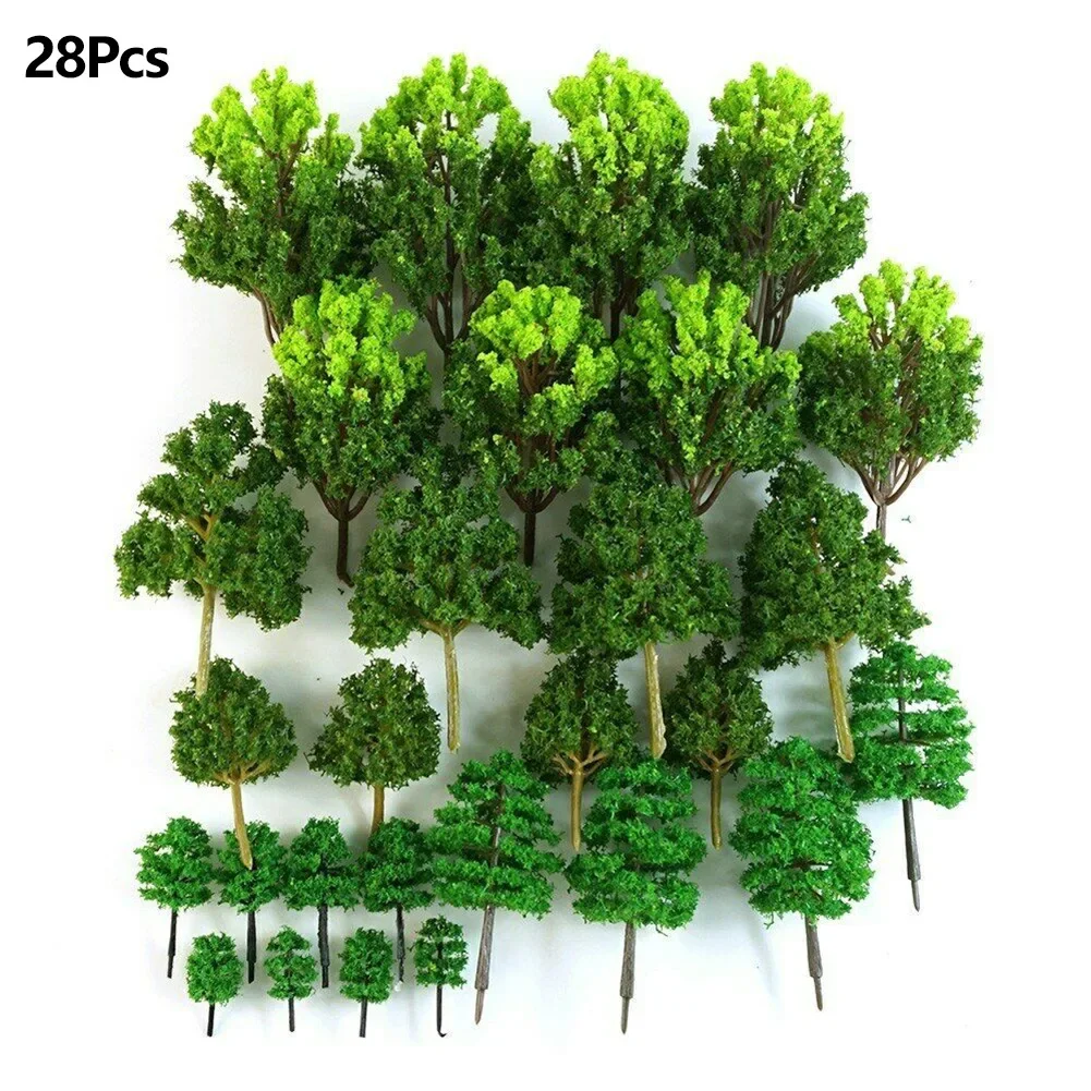 28Pcs Mixed Model Trees Set Green Artificial Tree Train Railroad Diorama Scenery Sandtable Decor Architectural Model Trees
28Pcs Mixed Model Trees Set Green Artificial Tree Train Railroad Diorama Scenery Sandtable Decor Architectural Model Trees