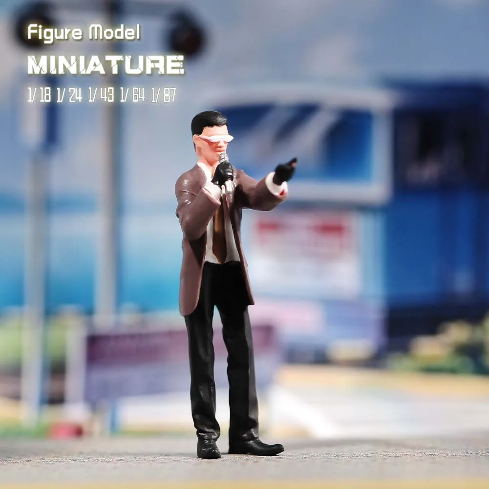 Painted Miniatures 1/18 1/24 1/43 1/64 1/87A Trendy Man Holding A Microphone Singing Unpainted Figure Model Toys View Decoration
Painted Miniatures 1/18 1/24 1/43 1/64 1/87A Trendy Man Holding A Microphone Singing Unpainted Figure Model Toys View Decoration