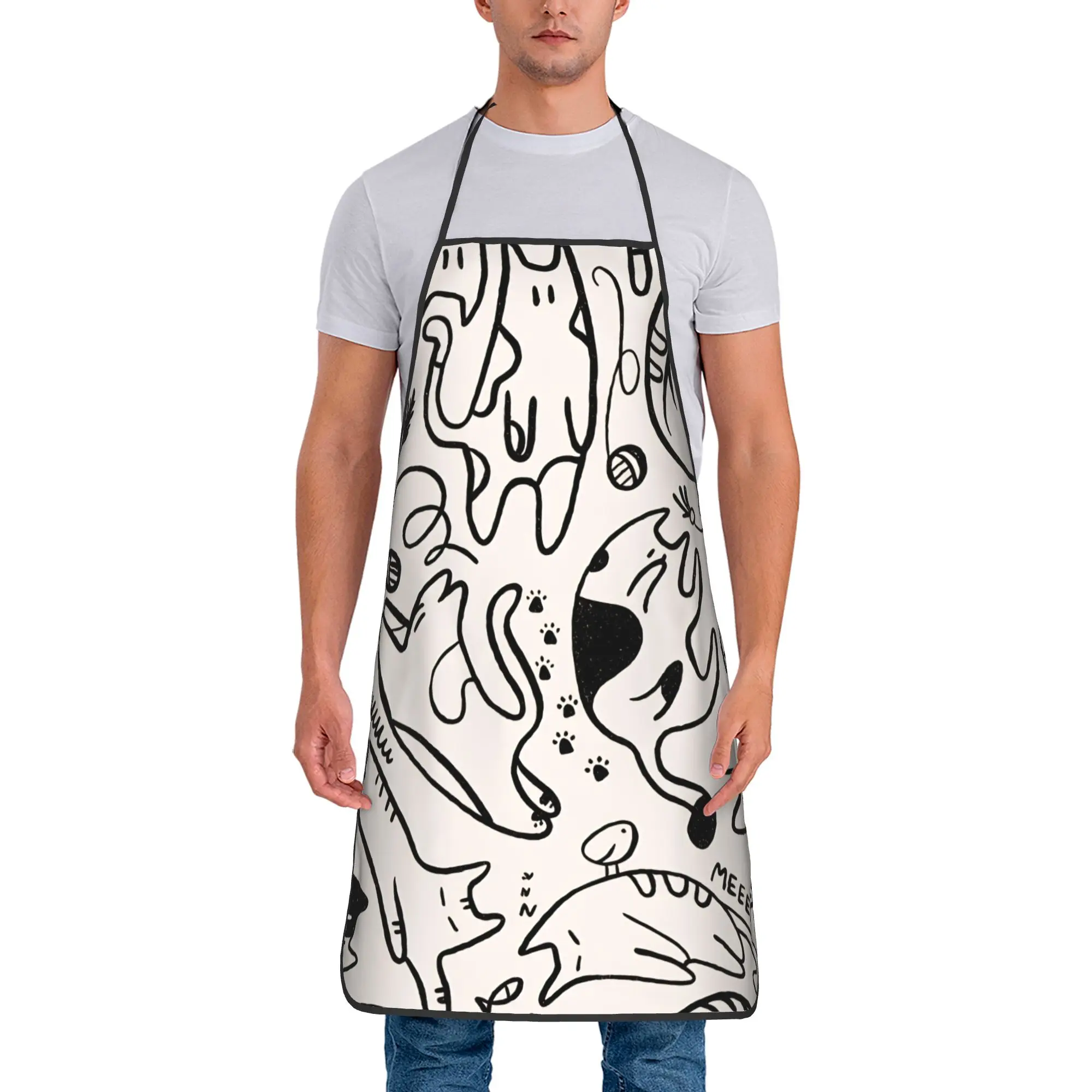 Милый фартук с котиком на заказ, для взрослых, для работы на кухне, модный, без кармана
Милый фартук с котиком на заказ, для взрослых, для работы на кухне, модный, без кармана