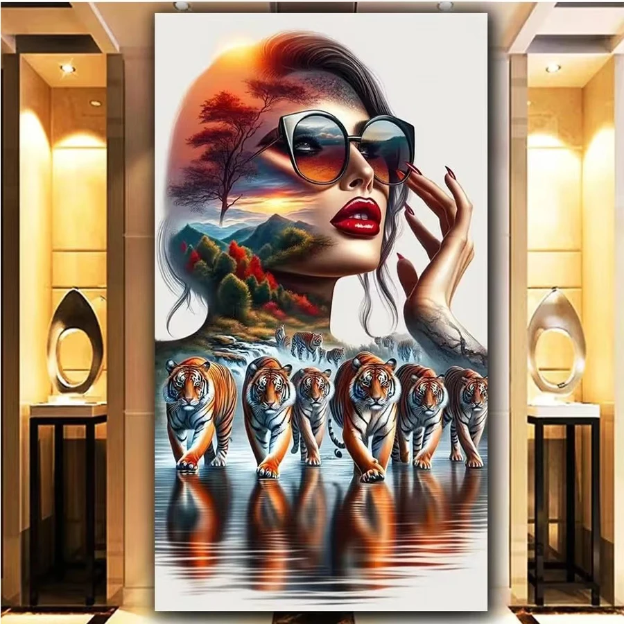 Abstract lady 5D Diy Diamond Painting Sexy Woman Tiger Tree Landscape Full Diamond Mosaic,Large Jewelry Cross Stitch Home Decor
Abstract lady 5D Diy Diamond Painting Sexy Woman Tiger Tree Landscape Full Diamond Mosaic,Large Jewelry Cross Stitch Home Decor