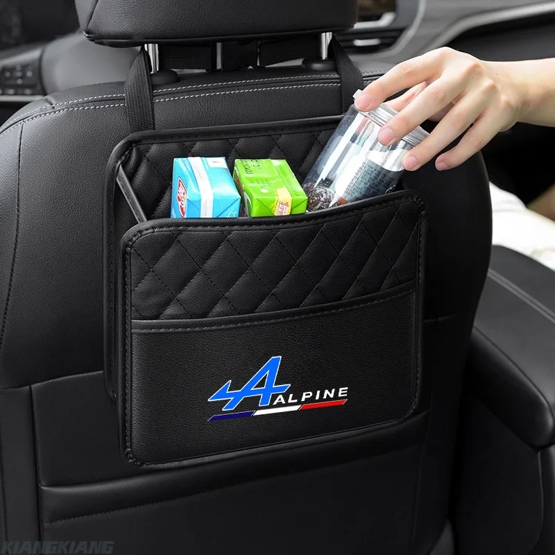 Car Multifunctional Seat Storage Bag Leather Storage Bag Garbage Bag Alpine Logo For Kadjar Twingo Megane Scenic Auto Accessory
Car Multifunctional Seat Storage Bag Leather Storage Bag Garbage Bag Alpine Logo For Kadjar Twingo Megane Scenic Auto Accessory