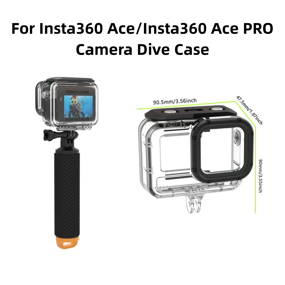 Camera Dive Case Waterproof Case Sports Camera Accessory for Insta360 Ace/Insta360 Ace PRO Replacement Fitting Water Proof Case
Camera Dive Case Waterproof Case Sports Camera Accessory for Insta360 Ace/Insta360 Ace PRO Replacement Fitting Water Proof Case