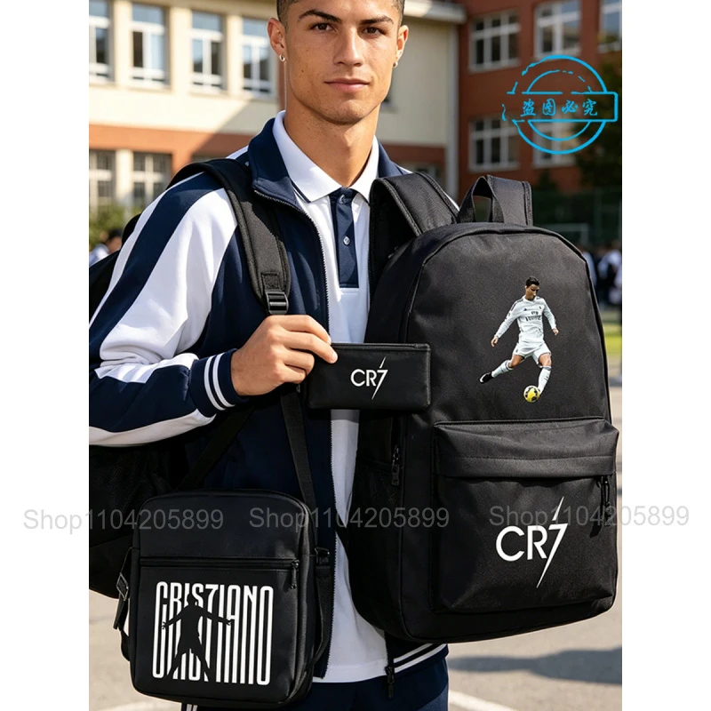 3pcs CR7 Backpacks Ronaldo Print Boys Girls School Bags Student Teenager Mochila Laptop Travel Rucksack Gift
3pcs CR7 Backpacks Ronaldo Print Boys Girls School Bags Student Teenager Mochila Laptop Travel Rucksack Gift