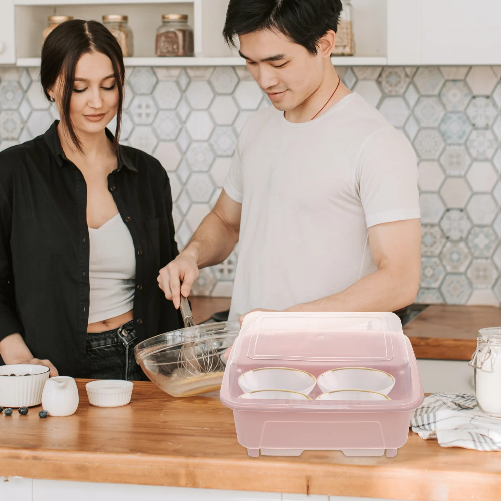 Dish Drying Rack With Cover Transparent Household Dish Drainer Kitchen Storage Rack Countertop Utensil Holder Drain Board
Dish Drying Rack With Cover Transparent Household Dish Drainer Kitchen Storage Rack Countertop Utensil Holder Drain Board