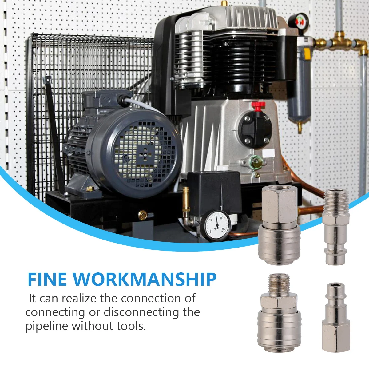 German-Style Connectors Heat Treated Hardened Iron Nickel Plated Anti-Rust Easy Install Quick Release Compressor
German-Style Connectors Heat Treated Hardened Iron Nickel Plated Anti-Rust Easy Install Quick Release Compressor