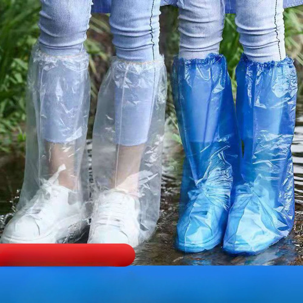 Thickened Disposable Waterproof Plastic Shoe Cover Lengthened Portable Farm Boot Cover Outdoor Rafting PE High Tubes Shoes Cover
Thickened Disposable Waterproof Plastic Shoe Cover Lengthened Portable Farm Boot Cover Outdoor Rafting PE High Tubes Shoes Cover