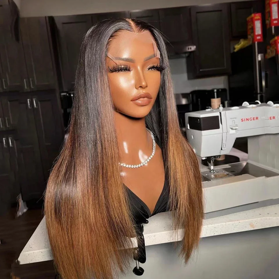 Ombre Brown Blonde Natural Hairline Straight 180Density 26“Long Soft Lace Front Wig For Black Women With Baby Hair Preplucked
Ombre Brown Blonde Natural Hairline Straight 180Density 26“Long Soft Lace Front Wig For Black Women With Baby Hair Preplucked