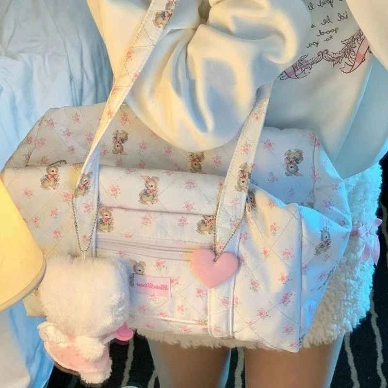 MBTI Cute Tote Bag for Women Floral Elegant Kawaii Bunny Print Shoulder Bag Travel Large Capacity Casual Fashion New in Handbag
MBTI Cute Tote Bag for Women Floral Elegant Kawaii Bunny Print Shoulder Bag Travel Large Capacity Casual Fashion New in Handbag