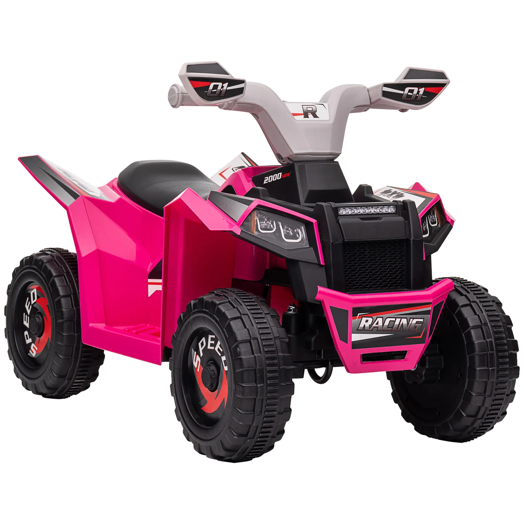6V Kids Ride on ATV 1.6MPH for Ages 18-36 Pink, Anti-Slip Wheels, Adjustable Speed Modes, Comfort Seat, Safety Belt, Rechargeable Battery Powered Vehicle
6V Kids Ride on ATV 1.6MPH for Ages 18-36 Pink, Anti-Slip Wheels, Adjustable Speed Modes, Comfort Seat, Safety Belt, Rechargeable Battery Powered Vehicle