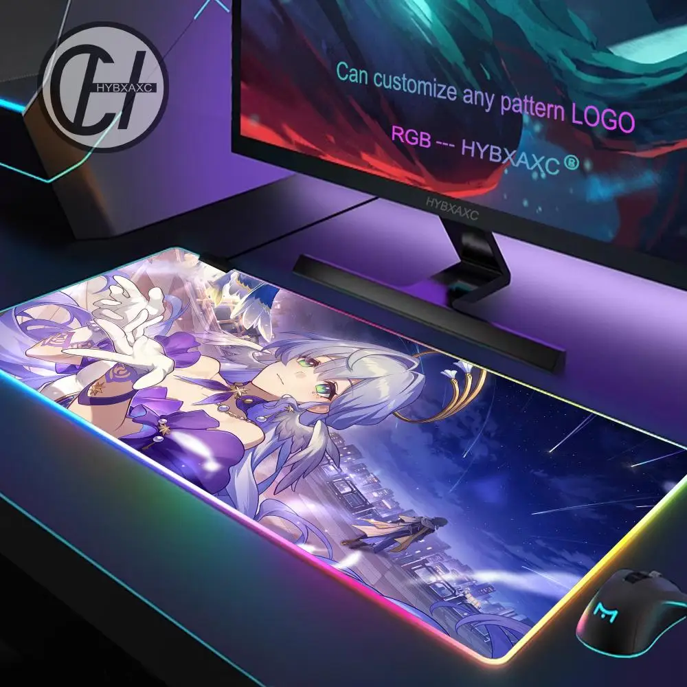 Коврик для мыши Honkai Star Rail RGB для ноутбука Kawaii Anime Robin XXL Angel Girl, настольный коврик, светящийся коврик для мыши с подсветкой
Коврик для мыши Honkai Star Rail RGB для ноутбука Kawaii Anime Robin XXL Angel Girl, настольный коврик, светящийся коврик для мыши с подсветкой
