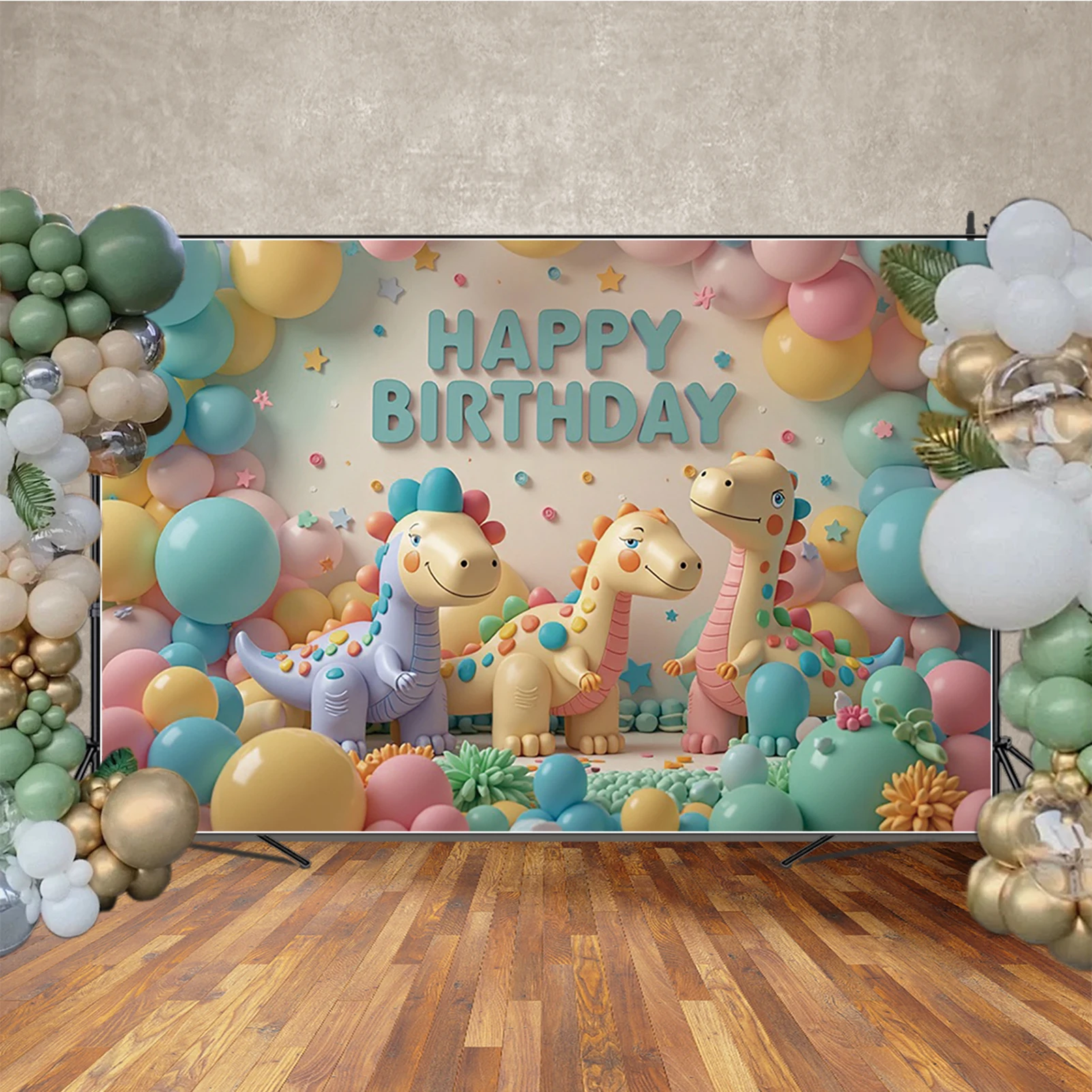 MOON.QG Happy Birthday Background Photography Backdrop Dinosaur Doll Cartoon Balloon Yellow Baby Shower Party Decoration Photo
MOON.QG Happy Birthday Background Photography Backdrop Dinosaur Doll Cartoon Balloon Yellow Baby Shower Party Decoration Photo