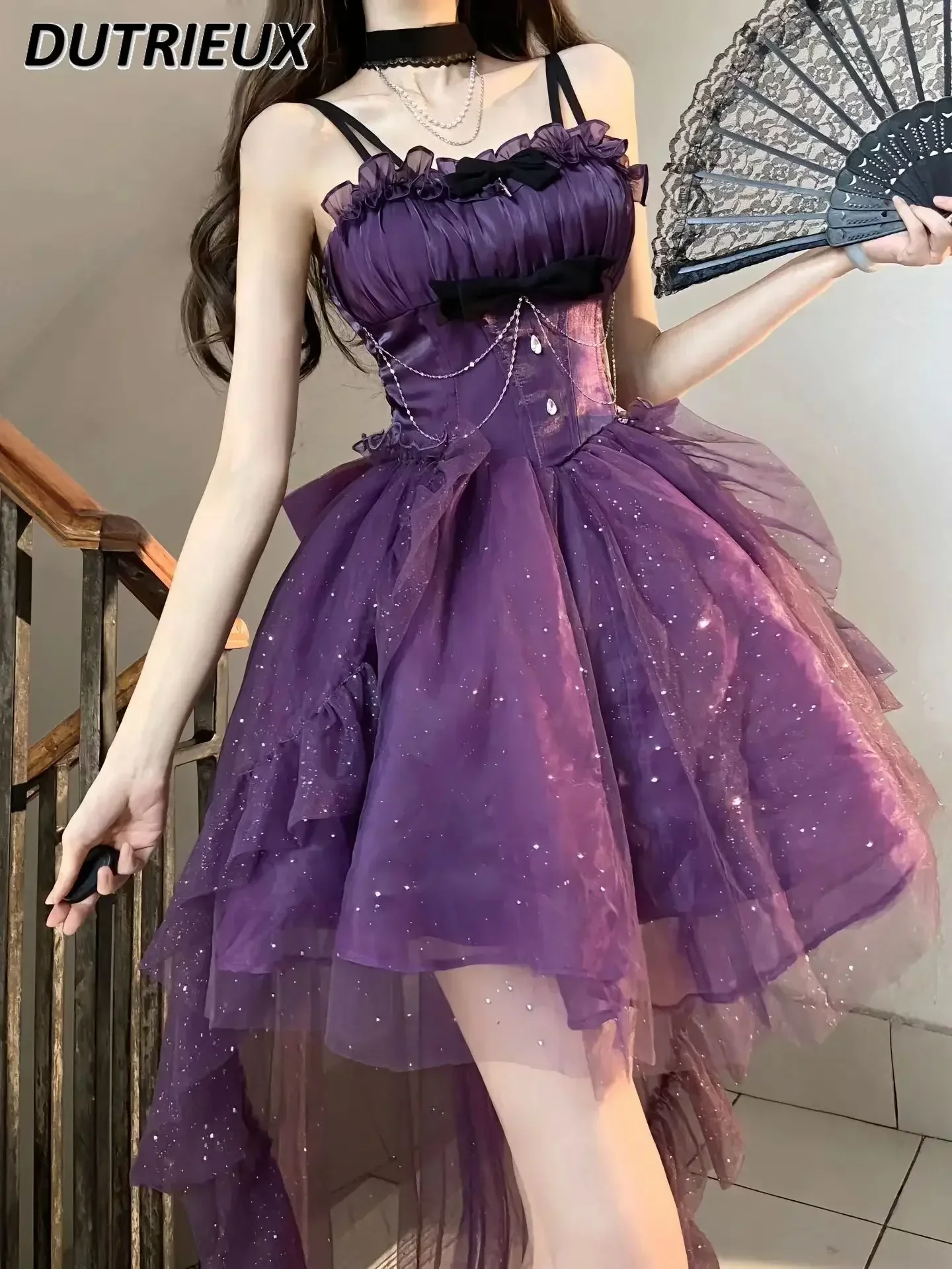 Original Lolita dresses for women cute trailing princess sweet cute solid color sexy elegant sling dress summer fashion new
Original Lolita dresses for women cute trailing princess sweet cute solid color sexy elegant sling dress summer fashion new