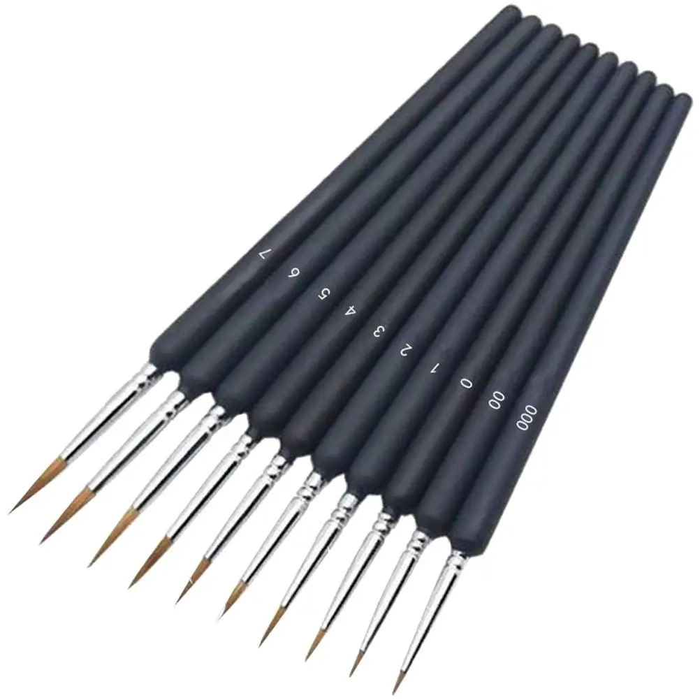 10Pcs Professional Paint Brushes Set Fine Painting Tools Oil Watercolor Brushes Practical Wooden Handle
10Pcs Professional Paint Brushes Set Fine Painting Tools Oil Watercolor Brushes Practical Wooden Handle