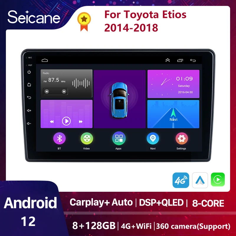 Seicane Android GPS Car Radio For Toyota Etios 2014 2015 2016 2017 2018 Stereo Multimedia Player Wireless CarPlay Auto Navi
Seicane Android GPS Car Radio For Toyota Etios 2014 2015 2016 2017 2018 Stereo Multimedia Player Wireless CarPlay Auto Navi