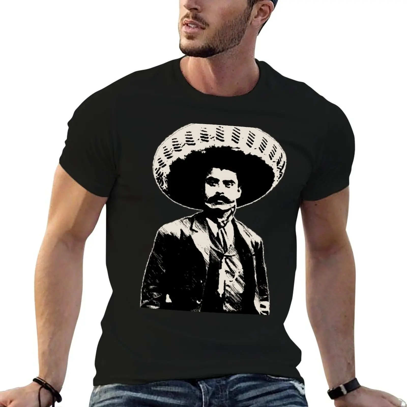 Emiliano Zapata - bichrome black / creme-white T-Shirt man tshirt man t shirts graphic t shirts for man slim fit T-shirt
Emiliano Zapata - bichrome black / creme-white T-Shirt man tshirt man t shirts graphic t shirts for man slim fit T-shirt