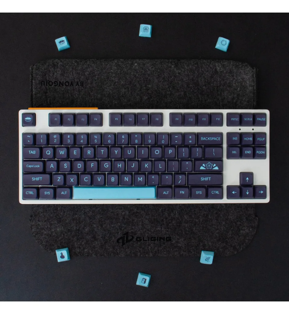 Keycap Personality 135 key XDA Highly mechanical keyboard adaptation 64/87/960 keycap dark blue PBT hot sublimation
Keycap Personality 135 key XDA Highly mechanical keyboard adaptation 64/87/960 keycap dark blue PBT hot sublimation