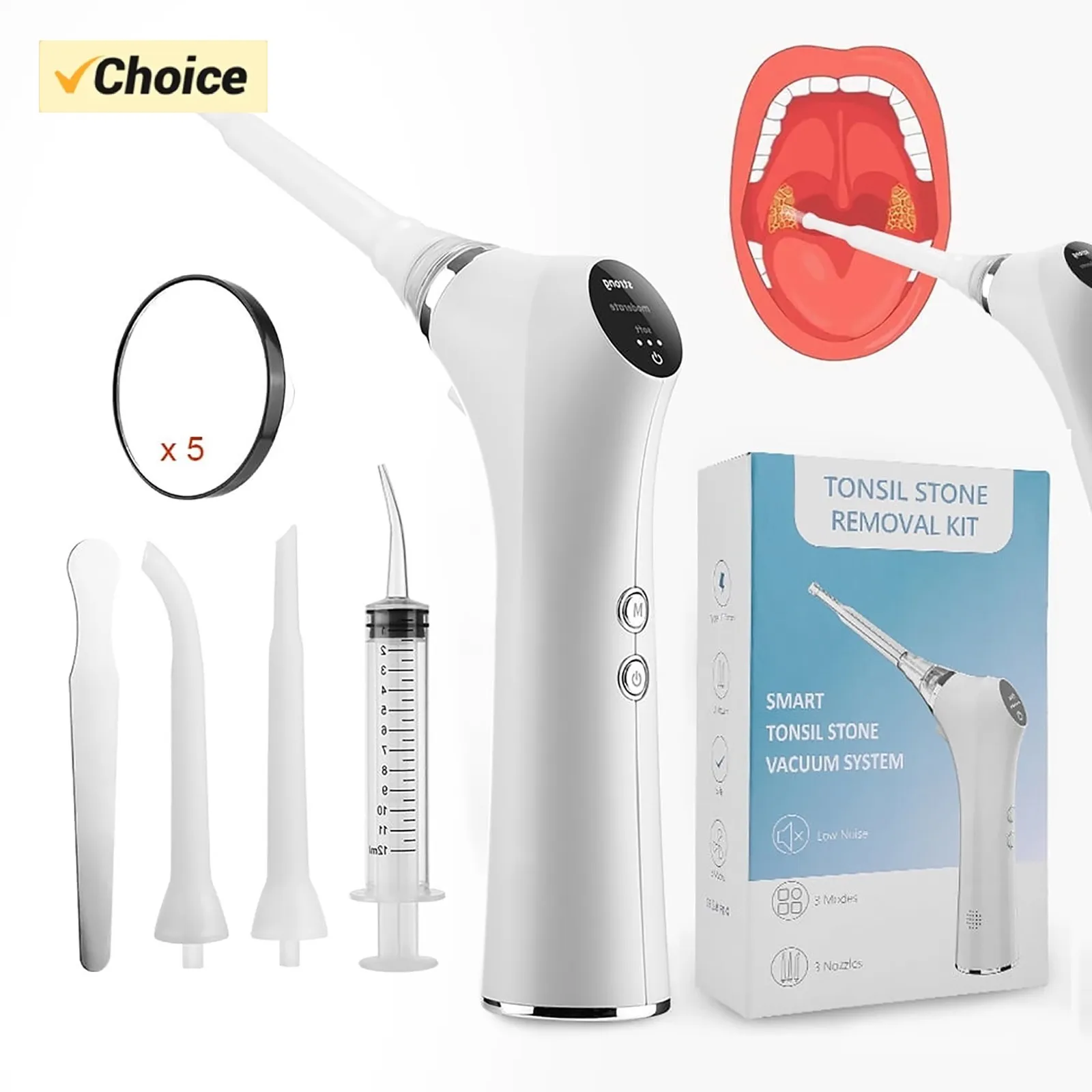 NEW Electric Stone Suction Device, Tonsil Stone Suction Remover, Home Cleaning Oral Care
NEW Electric Stone Suction Device, Tonsil Stone Suction Remover, Home Cleaning Oral Care