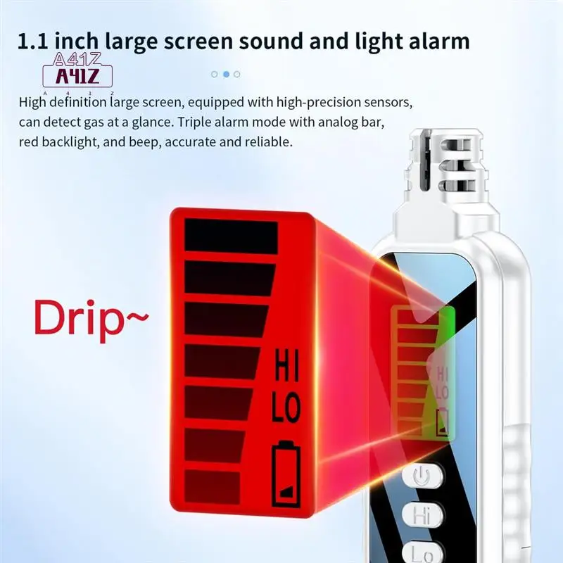 A41Z-1 PCS Gas Leak Alarm Sound Methane Hexane With LCD Screen 2 AAA Batteries For Home C
A41Z-1 PCS Gas Leak Alarm Sound Methane Hexane With LCD Screen 2 AAA Batteries For Home C