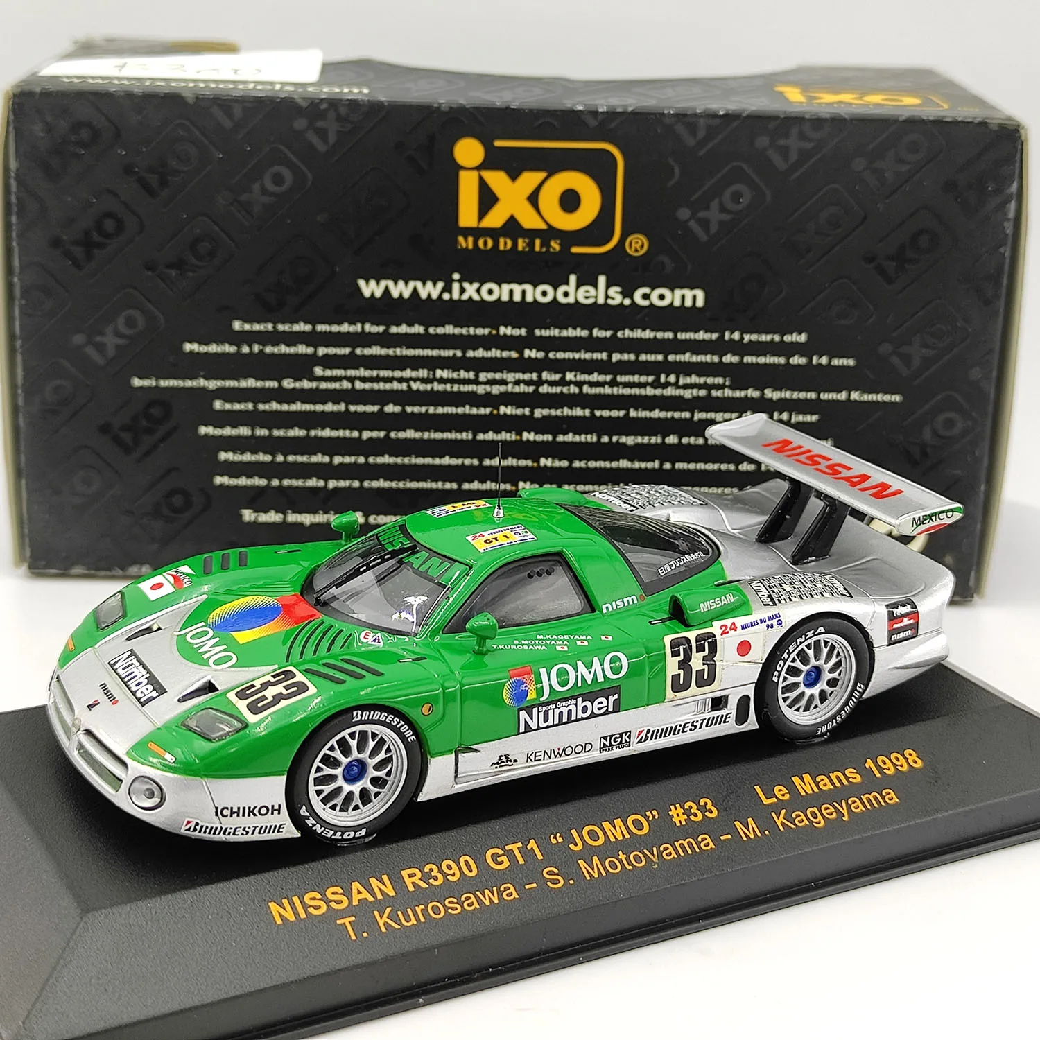 Литой под давлением IXO масштаб 1:43 R390 GTI «JOMO» # 33 Le Man 1998 г., модель автомобиля из сплава, Коллекционная игрушка, подарок, сувенир, витрина, орнамент
Литой под давлением IXO масштаб 1:43 R390 GTI «JOMO» # 33 Le Man 1998 г., модель автомобиля из сплава, Коллекционная игрушка, подарок, сувенир, витрина, орнамент