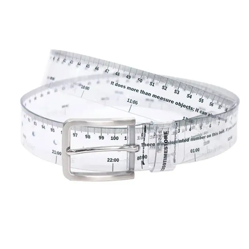 Y Demo Y2K Funny Ruler Printed Belt Transparent PVC Waist Belt With Scale Silver Buckle For Women Streetwear
Y Demo Y2K Funny Ruler Printed Belt Transparent PVC Waist Belt With Scale Silver Buckle For Women Streetwear