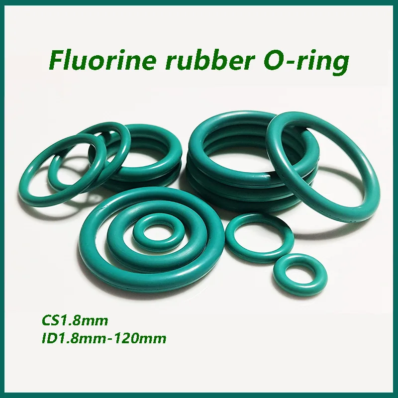 FKM O Ring CS1.8mm ID1.8mm-120mm Green Fluorine Rubber O Ring Sealing Gasket Insulation Oil High Temperature Resistance Fluorine
FKM O Ring CS1.8mm ID1.8mm-120mm Green Fluorine Rubber O Ring Sealing Gasket Insulation Oil High Temperature Resistance Fluorine