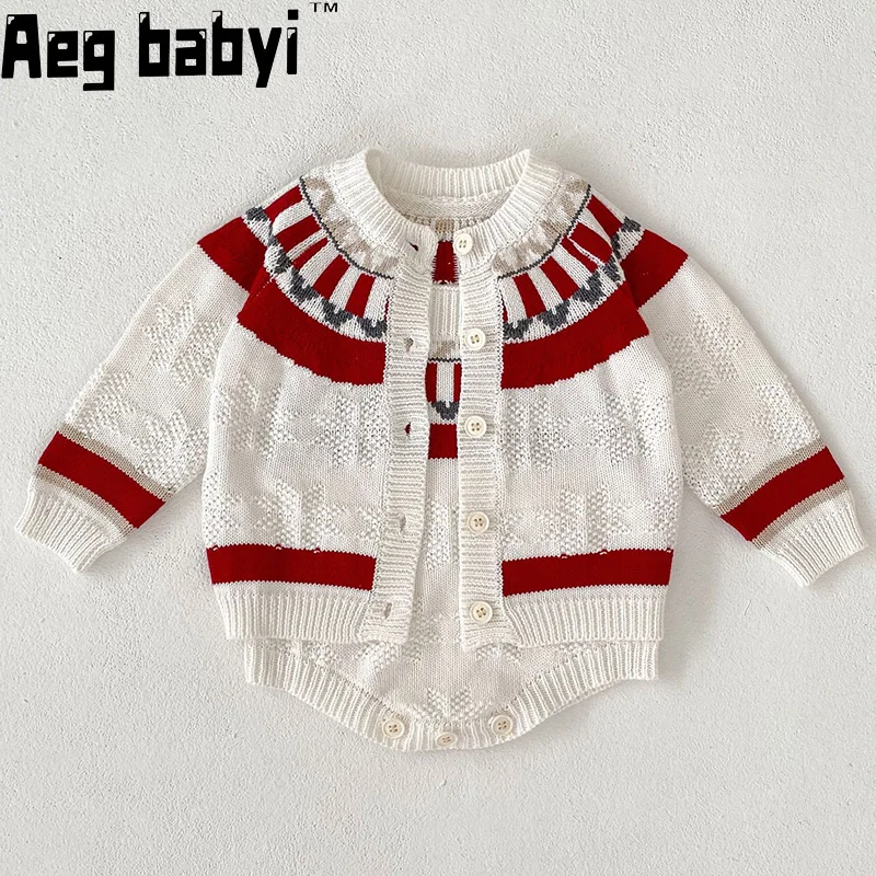 Autumn Kids Suit Infant Baby Girls Clothing Set Long Sleeve Knitted Cardigan Sweater+Jumpsuit Newborn Baby Girls Clothes Suit
Autumn Kids Suit Infant Baby Girls Clothing Set Long Sleeve Knitted Cardigan Sweater+Jumpsuit Newborn Baby Girls Clothes Suit