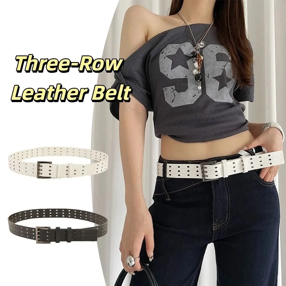 Нишевый винтажный трехрядный широкий ремень, универсальный кожаный пояс Y2k, черный, белый цвет, женское платье в стиле Харадзюку, джинсовый ремень, уличная одежда
Нишевый винтажный трехрядный широкий ремень, универсальный кожаный пояс Y2k, черный, белый цвет, женское платье в стиле Харадзюку, джинсовый ремень, уличная одежда