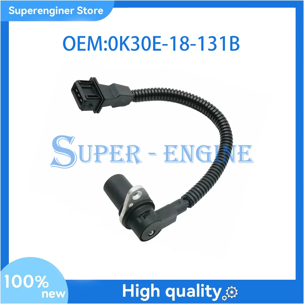 Датчик положения коленчатого/распределительного вала 0K30E-18-131B для Hyundai Terracan, Kia Rio, Carnival 1999-2007, 393004X000, 0K30E-18131B
Датчик положения коленчатого/распределительного вала 0K30E-18-131B для Hyundai Terracan, Kia Rio, Carnival 1999-2007, 393004X000, 0K30E-18131B