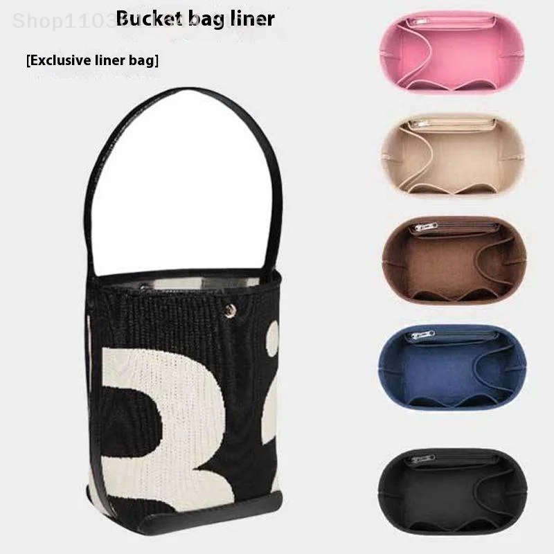 Make Up Organizer Felt Insert Bag For Bucket Bag Inner Purse Pockets Women Portable Cosmetic Bag Single Shoulder Underarm
Make Up Organizer Felt Insert Bag For Bucket Bag Inner Purse Pockets Women Portable Cosmetic Bag Single Shoulder Underarm