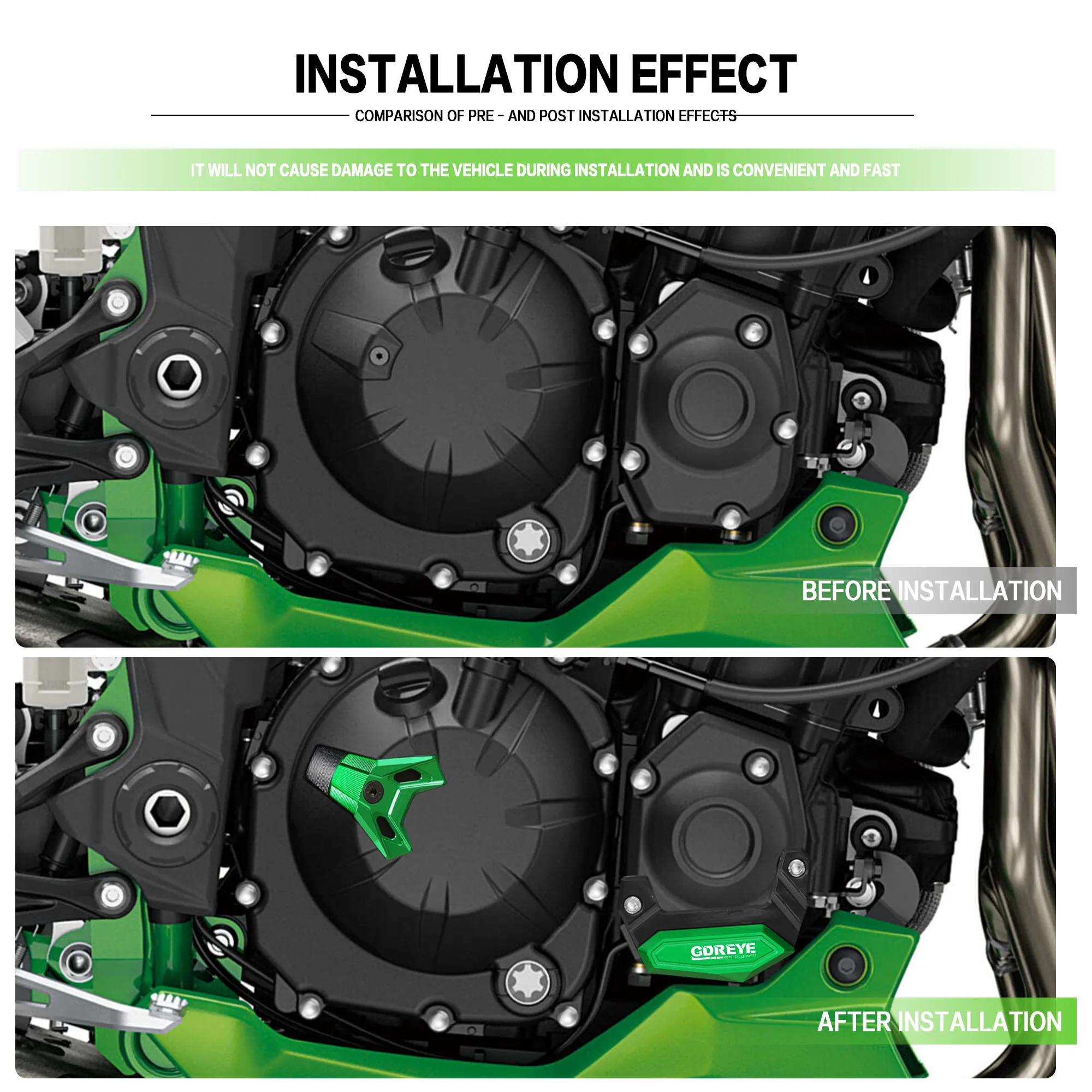 Motorcycle Z900 Engine Decorative Cover CNC Engine Protection Case Slider Cover Protector Block For Kawasaki Z900 2017-2026
Motorcycle Z900 Engine Decorative Cover CNC Engine Protection Case Slider Cover Protector Block For Kawasaki Z900 2017-2026