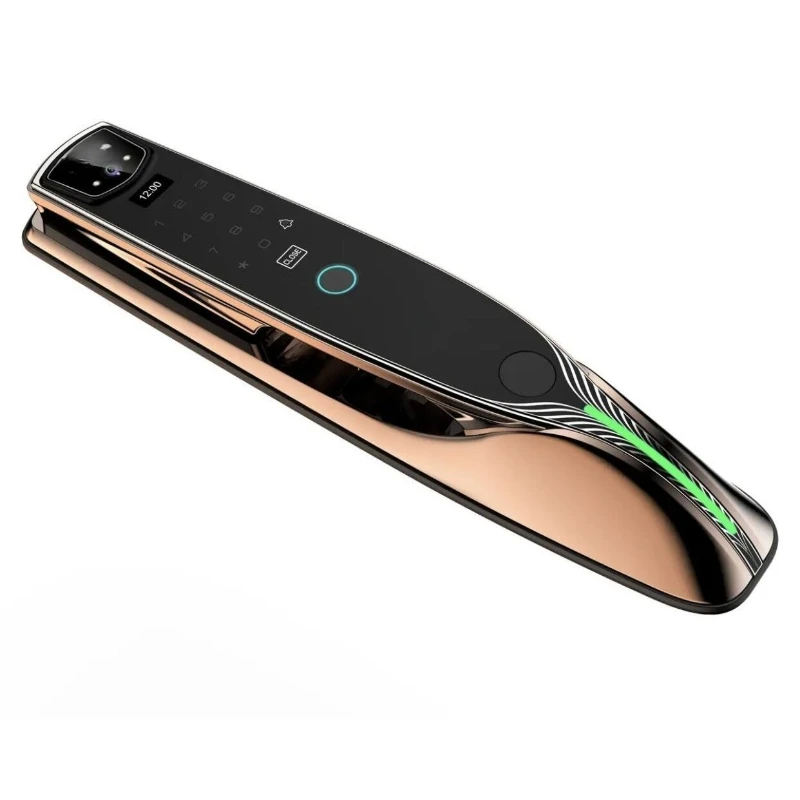 Fingerprint lock with surveillance camera face recognition home security door intelligent automatic password lock
Fingerprint lock with surveillance camera face recognition home security door intelligent automatic password lock