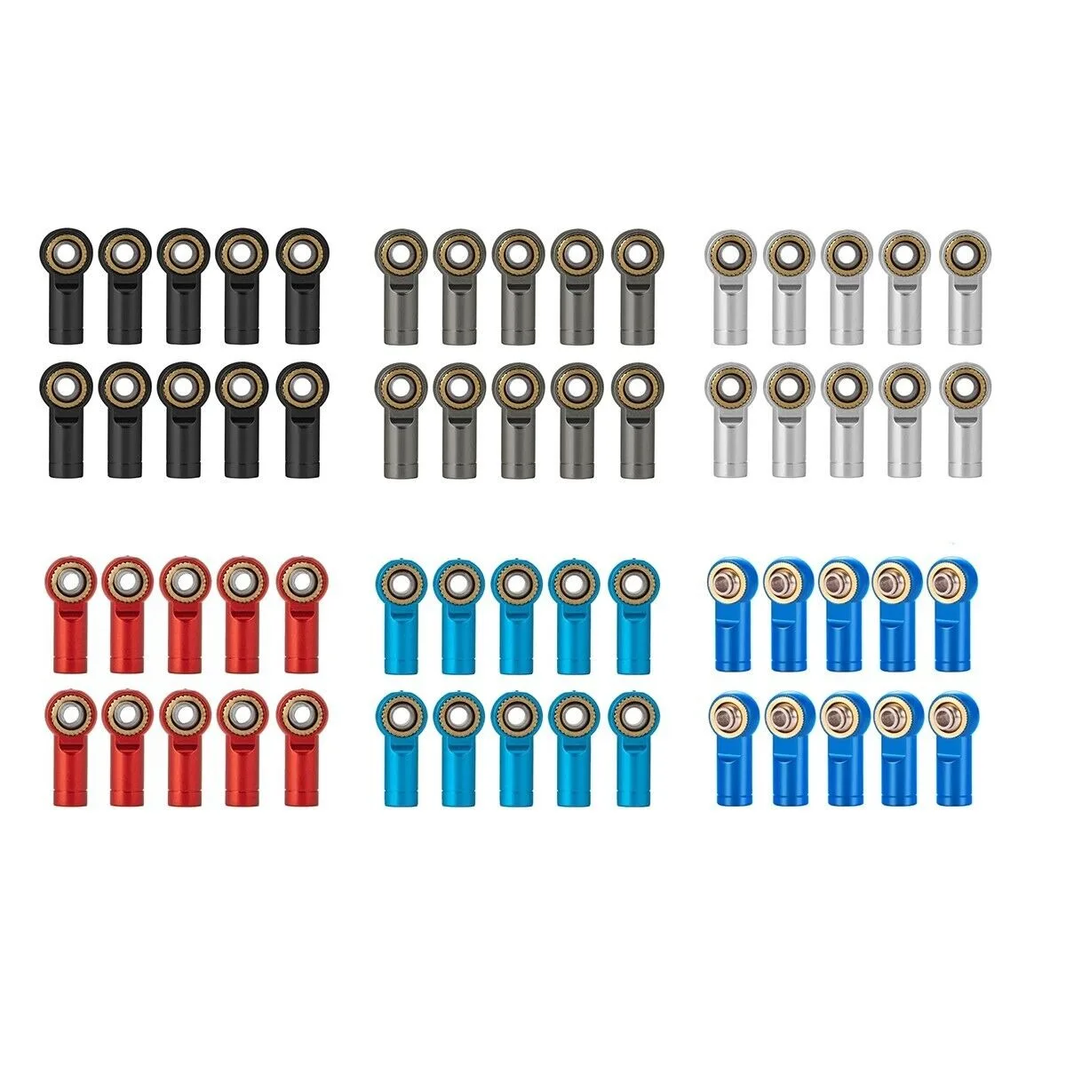 LCX Racing 1/10 RC Crawler Aluminum Link Rod Ends M3 Upgrades Parts Accessories for Traxxas TRX4 TRX6 Axial SCX10 II III PRO
LCX Racing 1/10 RC Crawler Aluminum Link Rod Ends M3 Upgrades Parts Accessories for Traxxas TRX4 TRX6 Axial SCX10 II III PRO