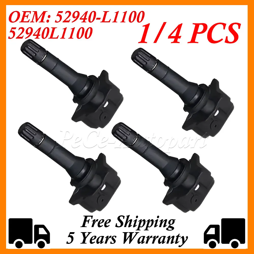 1/4Pcs 52940L1100 52940-L1100 Tire Pressure Sensor For Kia Sedona Optima Sorento K5 Hyundai HB20 Elantra Tucson Sonata 433MHz
1/4Pcs 52940L1100 52940-L1100 Tire Pressure Sensor For Kia Sedona Optima Sorento K5 Hyundai HB20 Elantra Tucson Sonata 433MHz