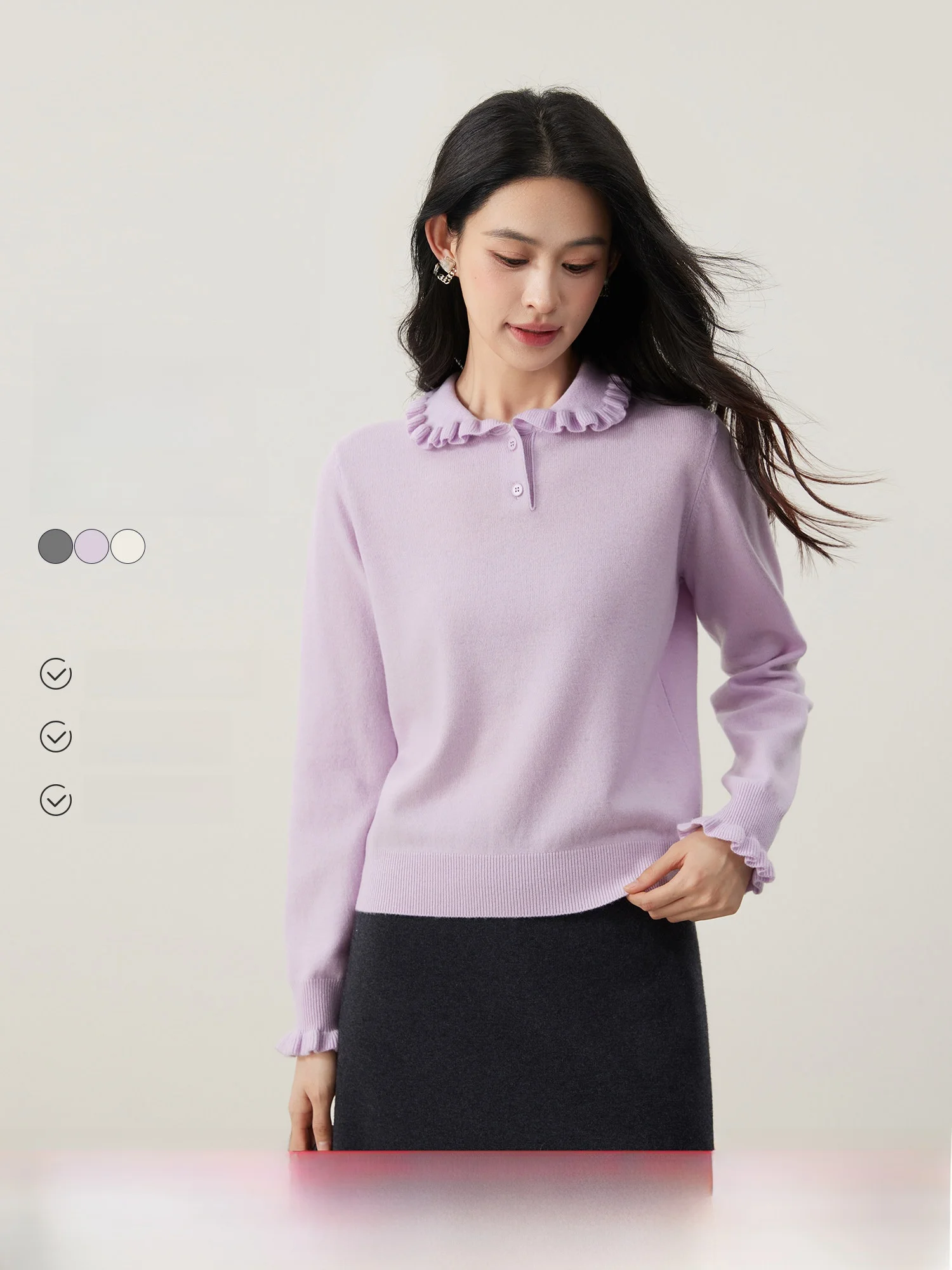 Ele Вязаный свитер с воротником All Woolen Women's Faion Soft Wool Material Wooden Design ort Sle Long Sve
Ele Вязаный свитер с воротником All Woolen Women's Faion Soft Wool Material Wooden Design ort Sle Long Sve