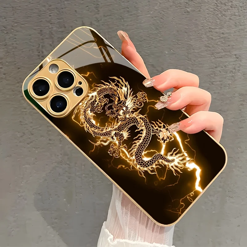 Golden Dragon Lightning Print phone case mobile phones for iphone 17 pro max cover Glass for iPhone 17、16、15、14、13、12pm Pro Plus
Golden Dragon Lightning Print phone case mobile phones for iphone 17 pro max cover Glass for iPhone 17、16、15、14、13、12pm Pro Plus