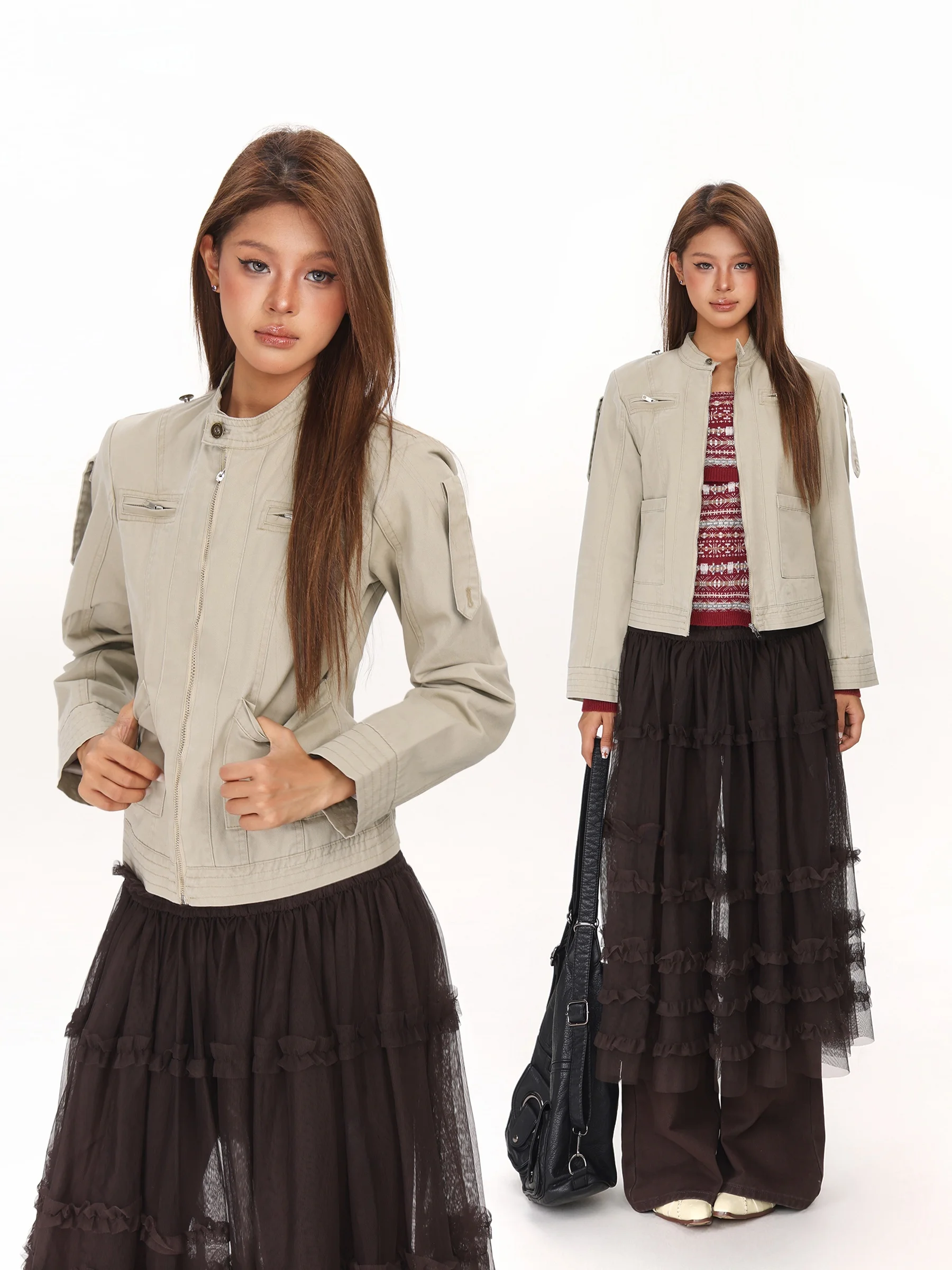 Женская джинсовая куртка iYUE с воротником-стойкой, приталенная, теплая, в американском стиле, винтажный дизайн
Женская джинсовая куртка iYUE с воротником-стойкой, приталенная, теплая, в американском стиле, винтажный дизайн