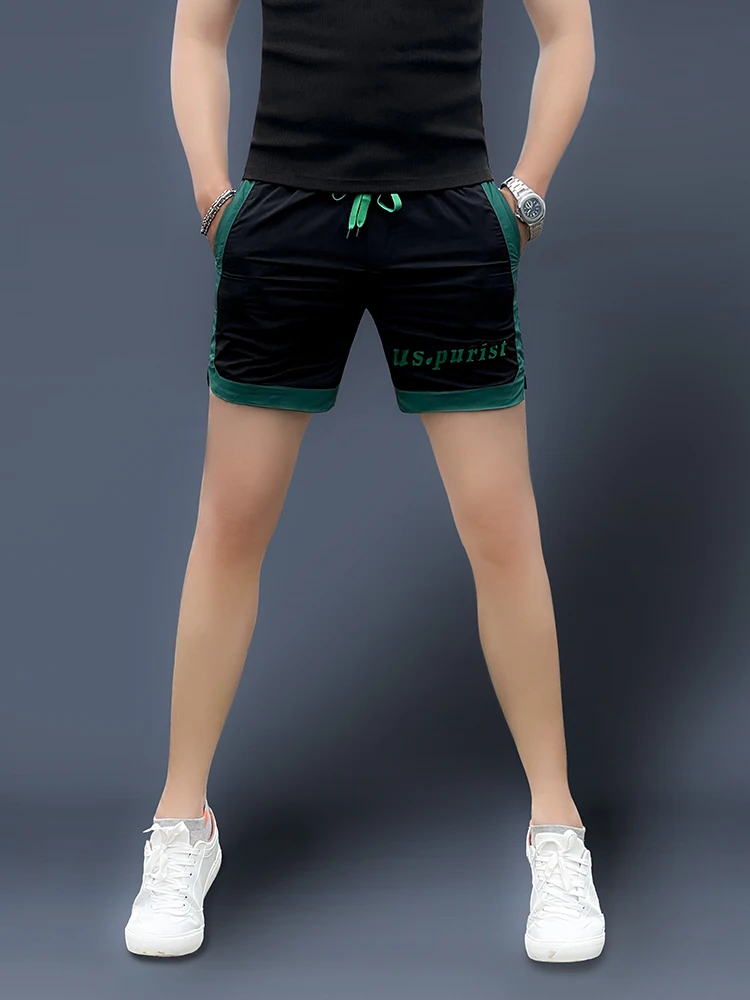 Ice Silk Letter Embroidery orts Men's Summer Thin Qui Dry Casual Pants Straight Leg Elastic Waist Youth Faion Beachwear
Ice Silk Letter Embroidery orts Men's Summer Thin Qui Dry Casual Pants Straight Leg Elastic Waist Youth Faion Beachwear